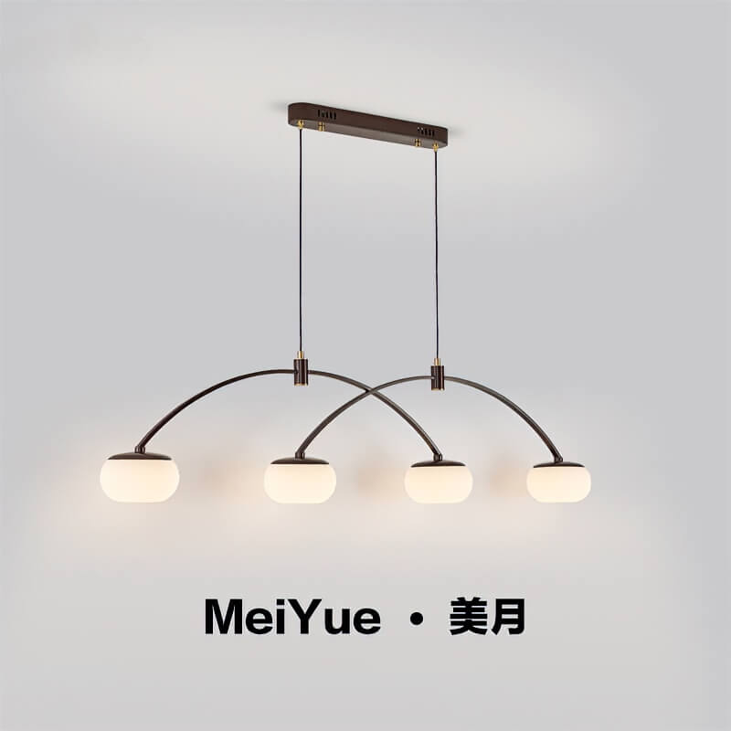 精緻中古風美月餐吊燈 120cm｜樂米系列