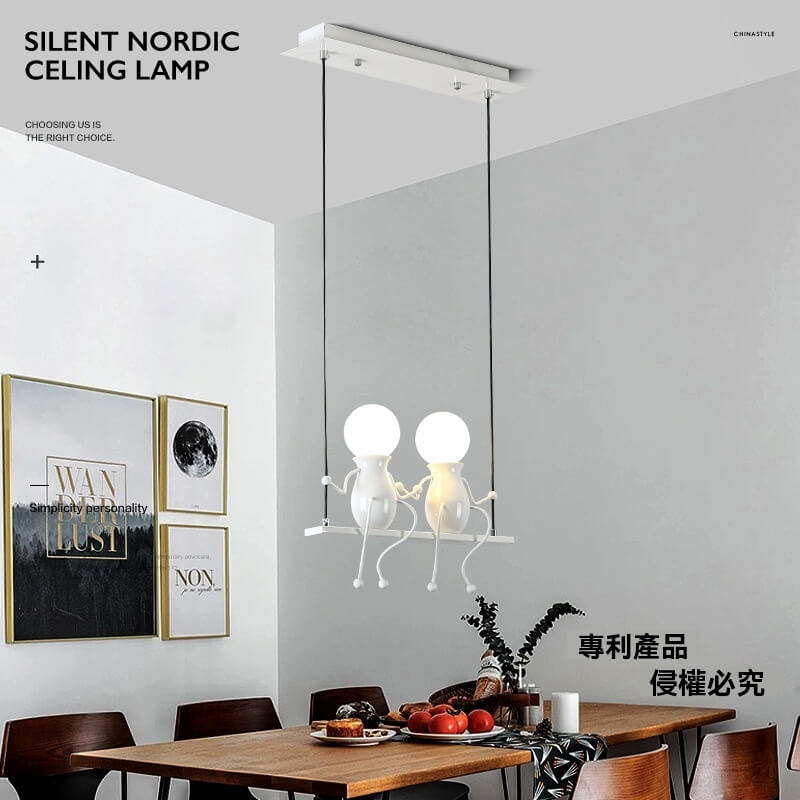 小人兒童燈單頭 雙頭吊燈