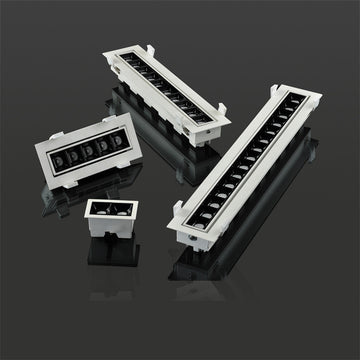 嵌入式可調角度 5 10 15頭格柵長條燈