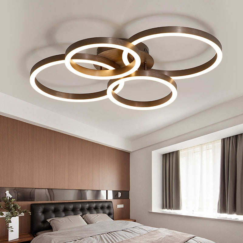 咖啡圓環吸頂燈