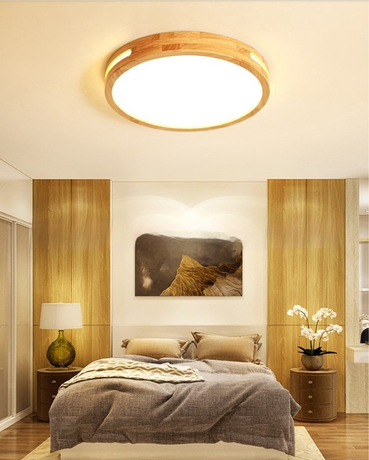 北歐圓木60cm吸頂燈