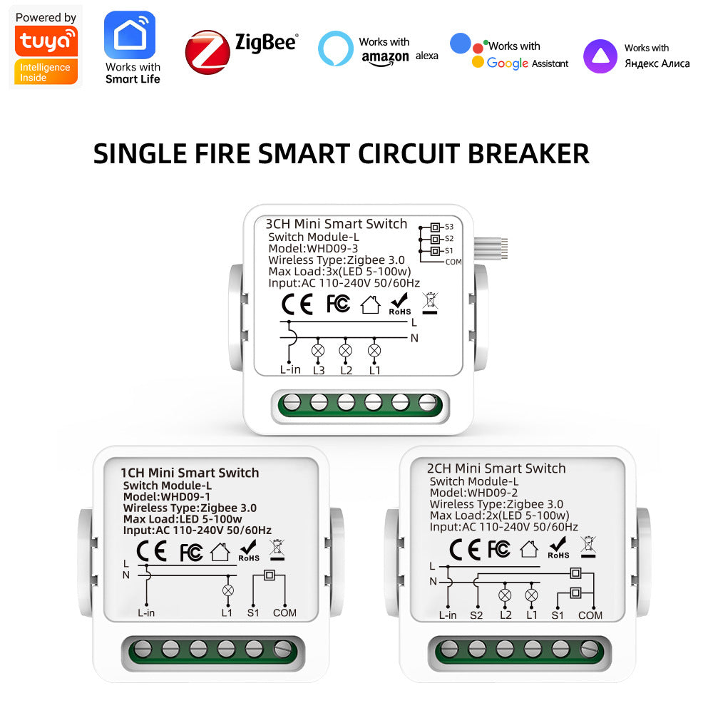 塗鴉zigbee單火通斷器改裝智能家居遠程APP控制