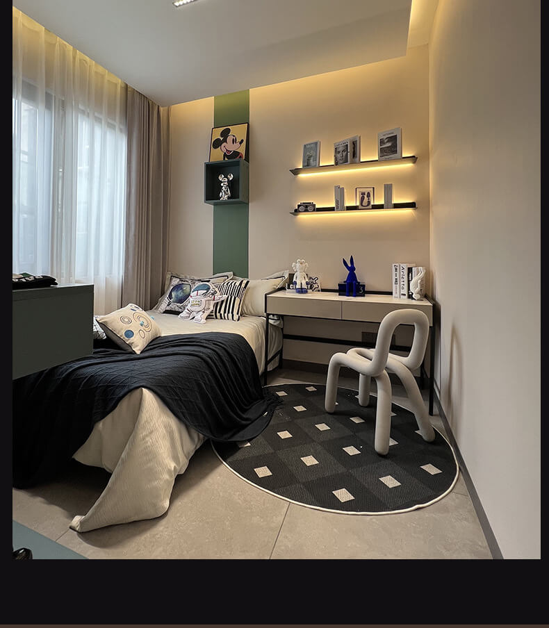 帶燈 金屬層板置物裝飾架