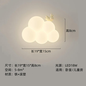 卡通浪漫壁燈｜LED 亞克力燈罩｜三色調光・無極調光｜代客安裝｜高雄燈飾