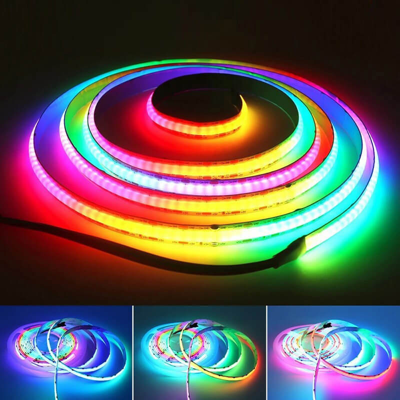 WS2812B全彩幻彩燈帶｜12V RGB LED軟燈條 鋁槽散熱 30/60燈米 含代客安裝