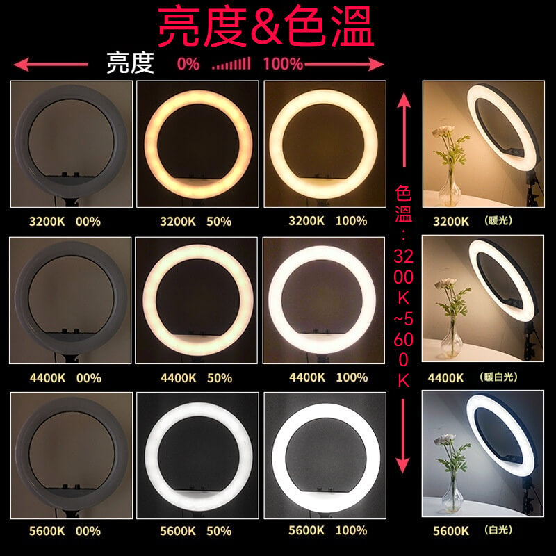 美顏燈LED網紅直播專業攝影補光燈