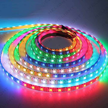 WS2812B全彩幻彩燈帶｜12V RGB LED軟燈條 鋁槽散熱 30/60燈米 含代客安裝