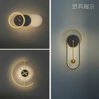 靜音時鐘壁燈